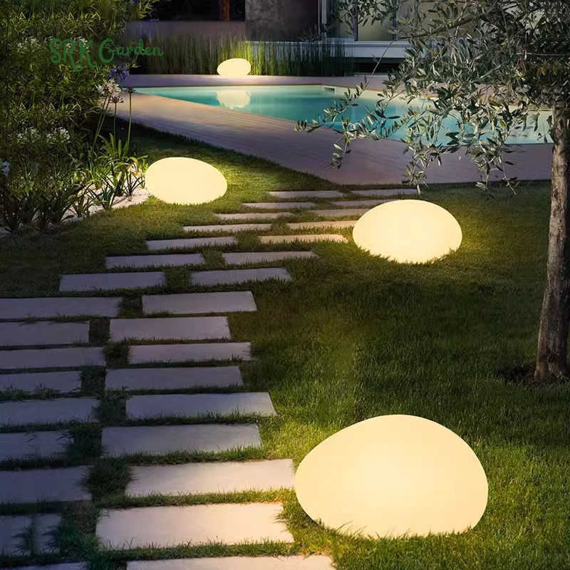 Pedra Iluminada Solar Decorativa