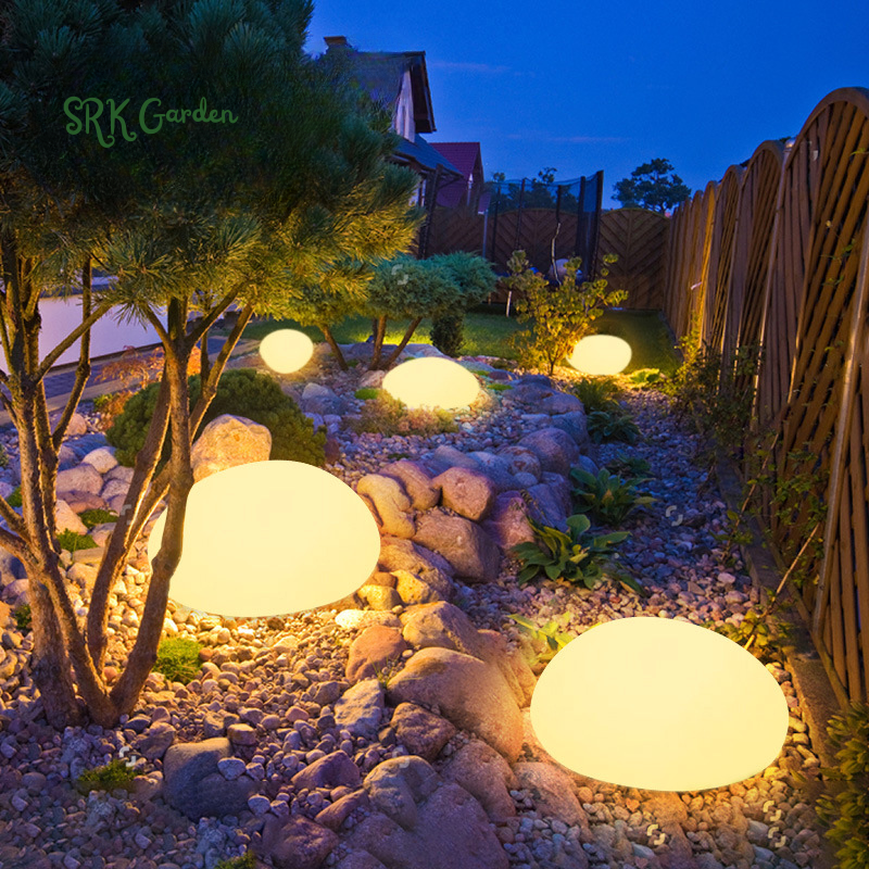 Pedra Iluminada Solar Decorativa