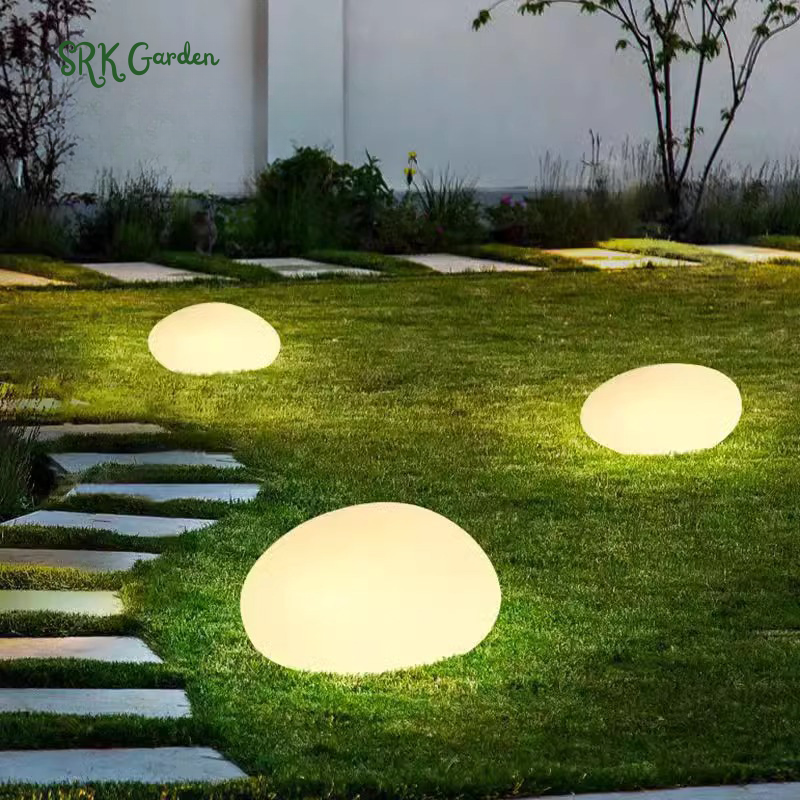 Pedra Iluminada Solar Decorativa