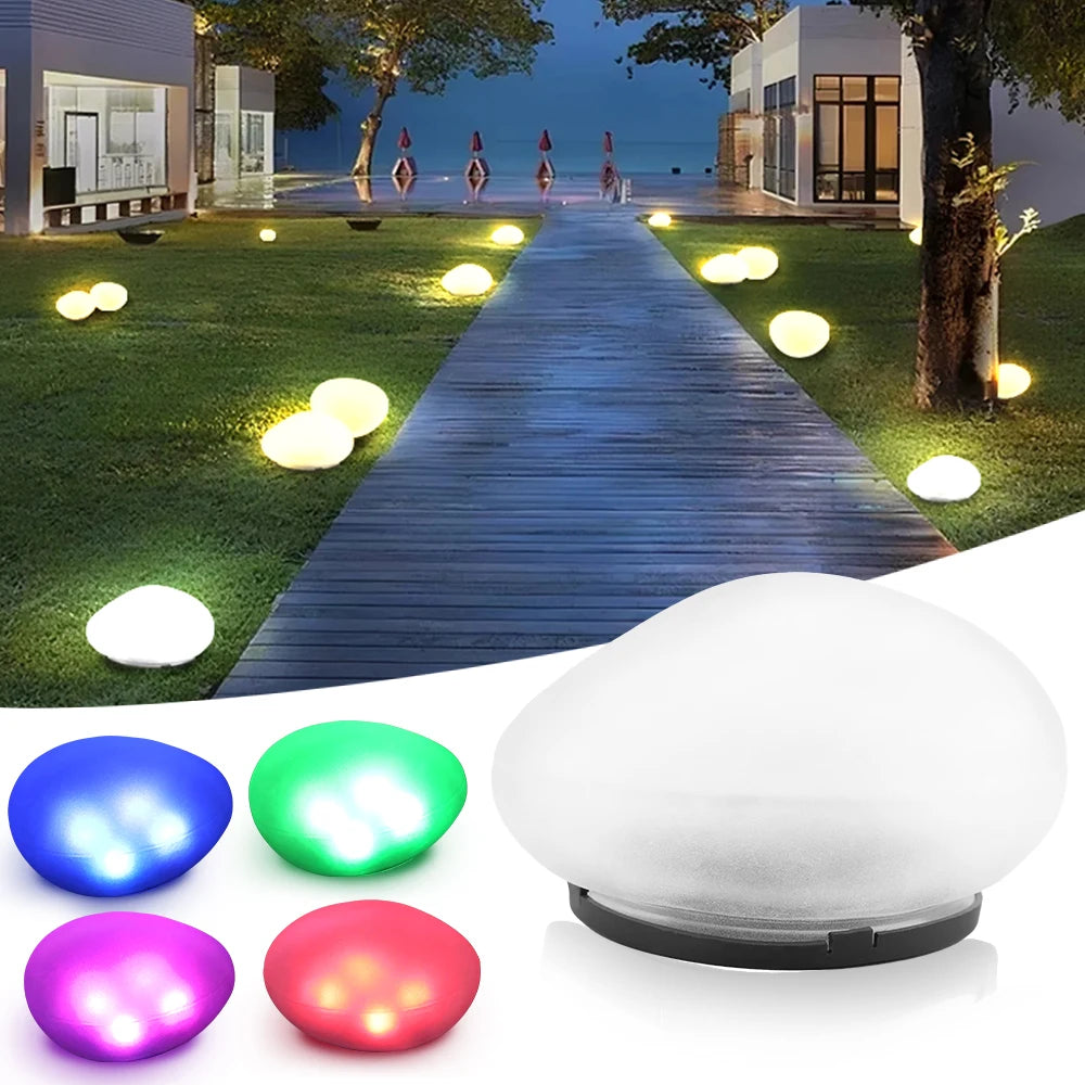 Pedra Iluminada Solar Decorativa