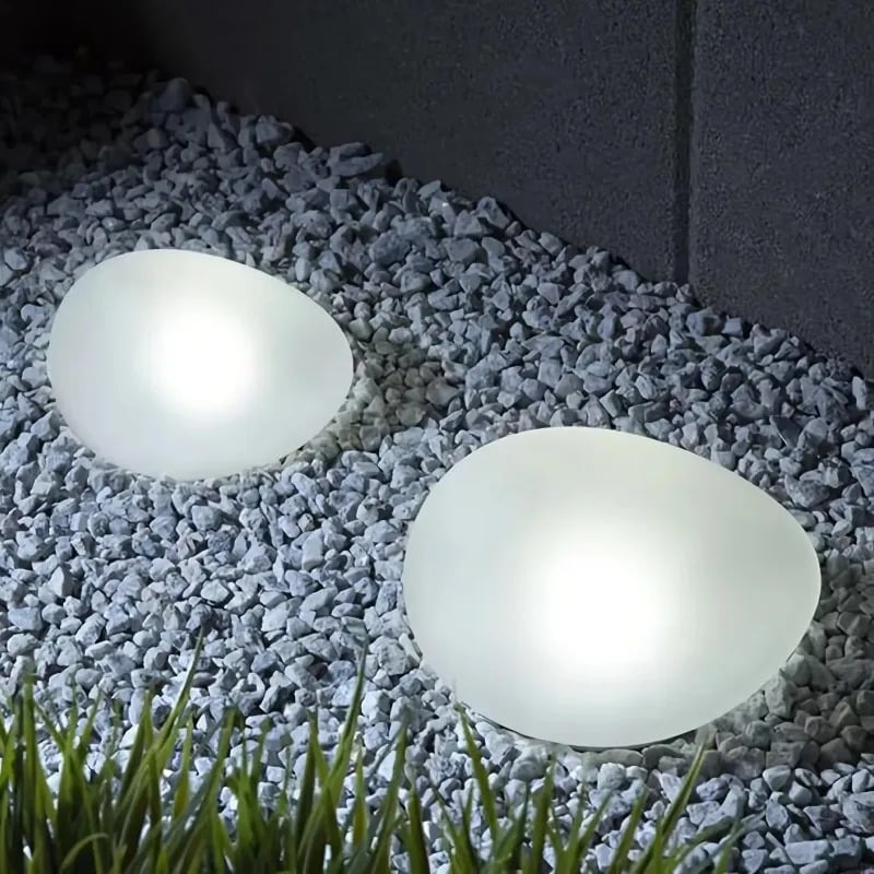 Pedra Iluminada Solar Decorativa