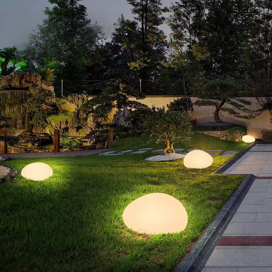 Pedra Iluminada Solar Decorativa