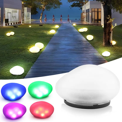 Pedra Iluminada Solar Decorativa
