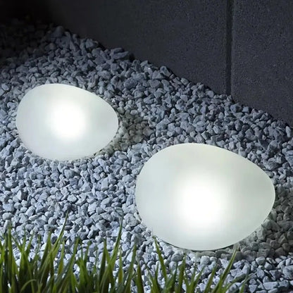 Pedra Iluminada Solar Decorativa