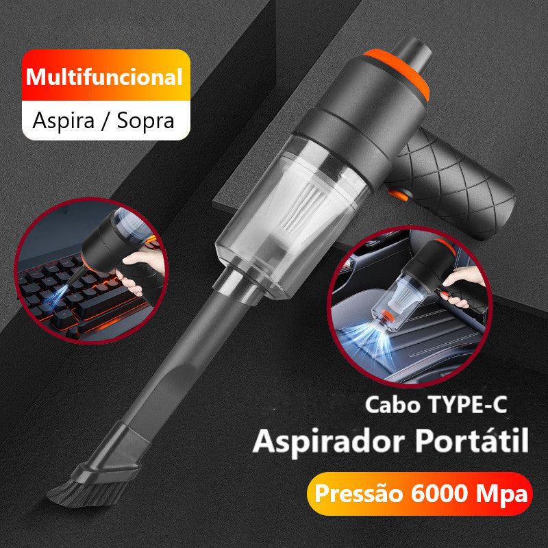 Aspirador portatil aspira e sopra 6000Pa